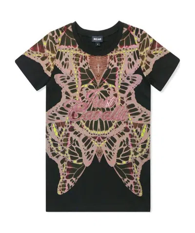 Just Cavalli Printed T-shirt In Black