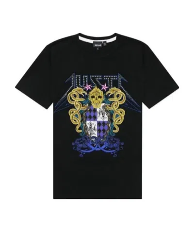 Just Cavalli Printed T-shirt In Black