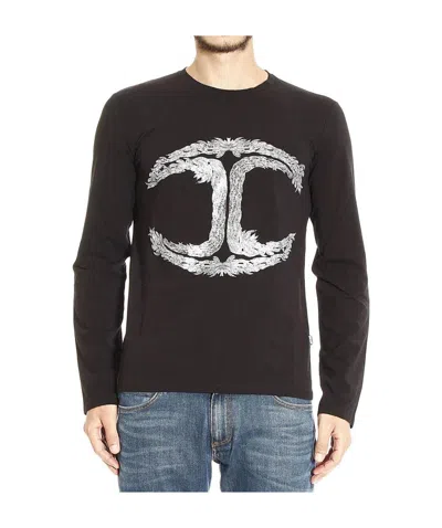 Just Cavalli Printed T-shirt In Black
