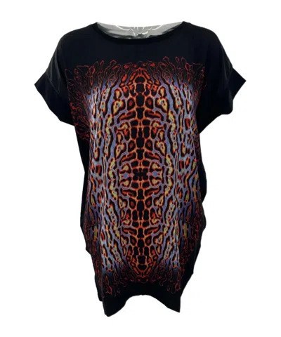 Just Cavalli Printed T-shirt In Black