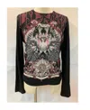Just Cavalli Printed T-shirt In Black