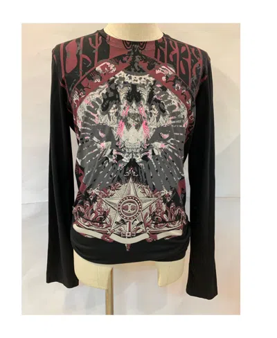 Just Cavalli Printed T-shirt In Black