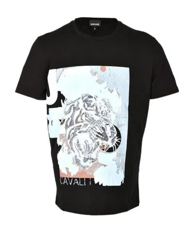 Just Cavalli Printed T-shirt In Black