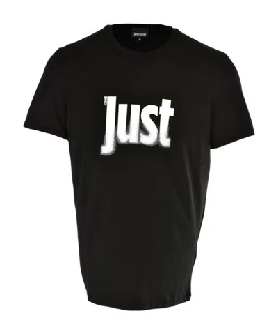 Just Cavalli Printed T-shirt In Black