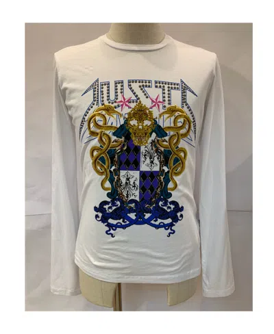 Just Cavalli Printed T-shirt In Gray