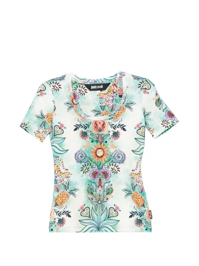 Just Cavalli Printed T-shirt In Multi