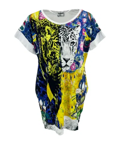 Just Cavalli Printed T-shirt In Multicolor