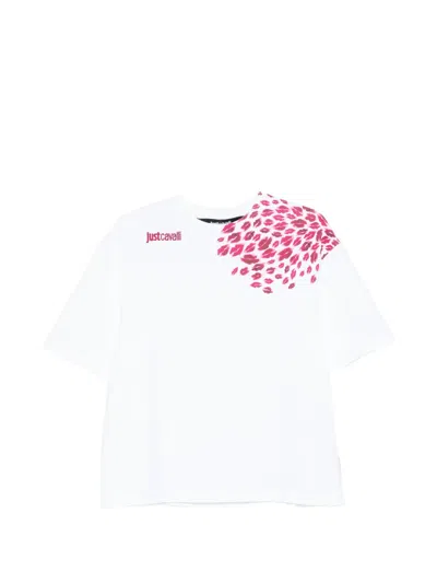 Just Cavalli Printed T-shirt In White