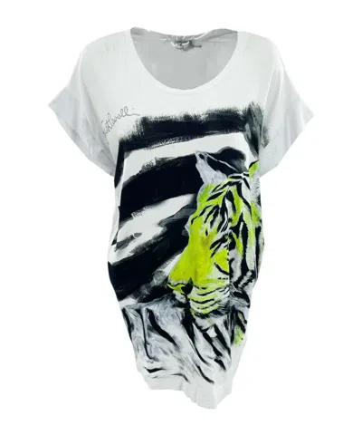 Just Cavalli Printed T-shirt In White