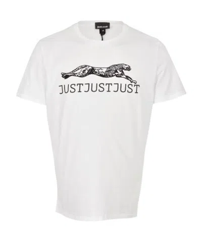Just Cavalli Printed T-shirt In White