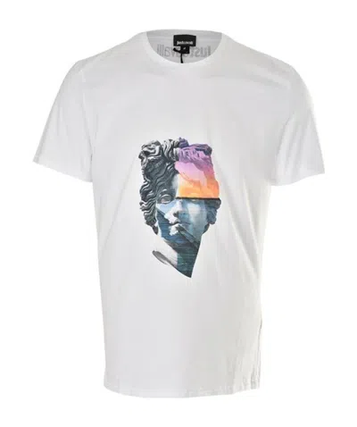 Just Cavalli Printed T-shirt In White