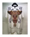 Just Cavalli Printed T-shirt With Round Neck In Gray