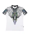 Just Cavalli Printed T-shirt With Round Neck In White