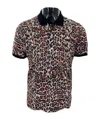 Just Cavalli Pull-down Short-sleeved Polo Shirt In Black