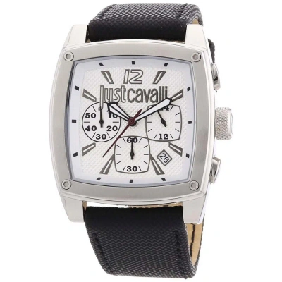 Just Cavalli Pulp White Dial Men's Watch R7271583001 In Black