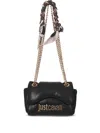 Just Cavalli Quilted Chain Mini Bag In Black