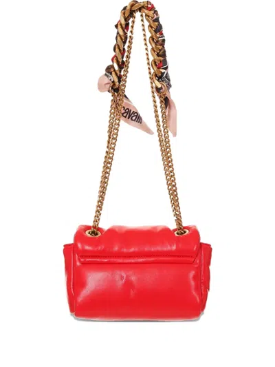 Just Cavalli Quilted Chain Mini Bag In Red