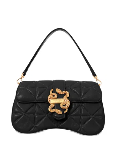 Just Cavalli Quilted Snake-buckle Cross Body Bag