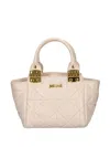 Just Cavalli Quilted Tote Bag In Neutral