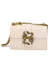 Just Cavalli Range A New Iconic Snakes Bag In Bianco