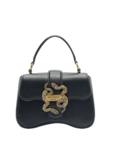 Just Cavalli Range A New Iconic Snakes Bag In Nero
