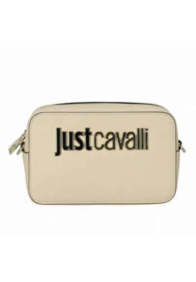 Just Cavalli Range B Metal Lettering Bag - St In Beige