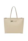 Just Cavalli Range B Metal Lettering Bag - St In Beige