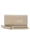 Just Cavalli Range B Metal Lettering Bag - St In Beige