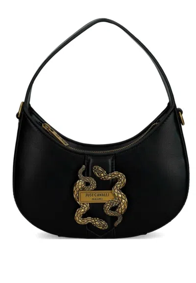 Just Cavalli Range B Metal Lettering Bag - St In Nero
