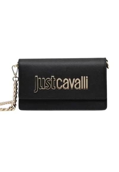 Just Cavalli Range B Metal Lettering Bag - St In Nero
