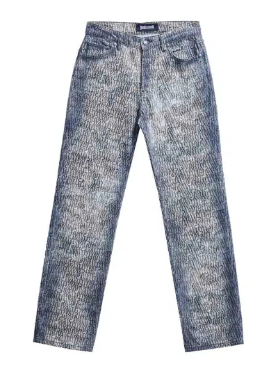 Just Cavalli Regular Jeans Animal In Blue