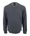 Just Cavalli Round-collar Long-sleeve Hoodie In Black