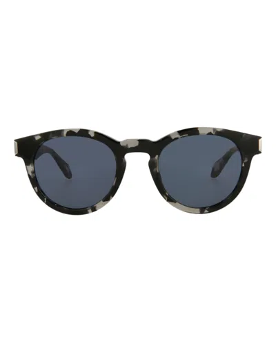 Just Cavalli Round-frame Acetate Sunglasses In Black