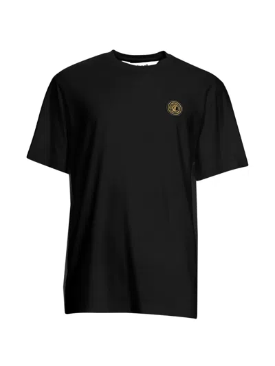 Just Cavalli Round-neck Logo T-shirt In Black