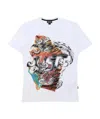 Just Cavalli Round-necked Logo T-shirt In White