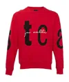 Just Cavalli Round-necked Sweater In Red