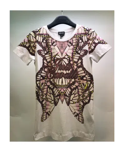 Just Cavalli Round-necked T-shirt In Nude