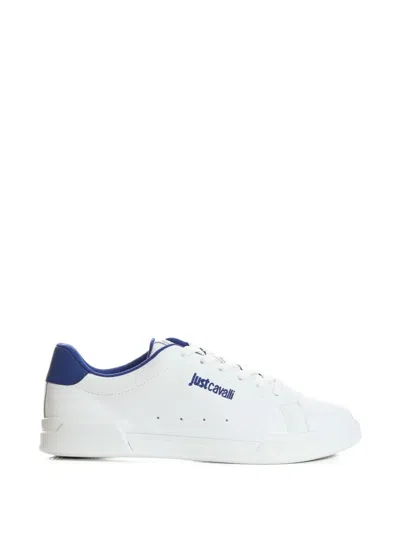 Just Cavalli Round-toe Sneakers In White