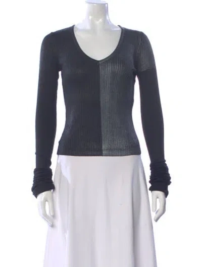 Pre-owned Just Cavalli Scoop Neck Sweater In Blue