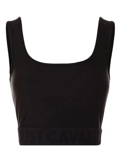 JUST CAVALLI SCOOP-NECK TOP