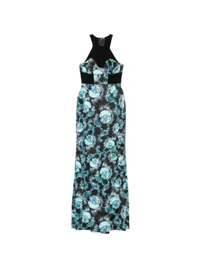 Just Cavalli Seashell-print Dress In Blue