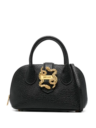 Just Cavalli Serpent-detail Tote Bag In Black