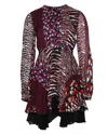 Just Cavalli Sheath Dress In Multicolor Viscose In Multi