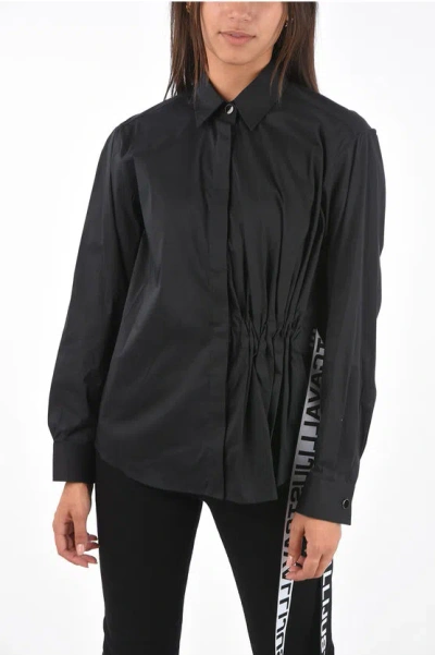 Just Cavalli Shirt With Crinkle In Black