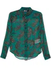 Just Cavalli Leopard-print Shirt In Green