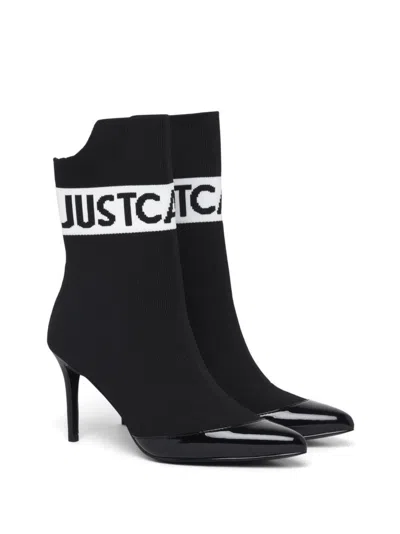 JUST CAVALLI JUST CAVALLI ANKLE BOOTS WITH HEELS AND LOGO JUST CAVALLI