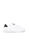 Just Cavalli Man Sneakers White Size 7 Leather, Textile Fibers In White