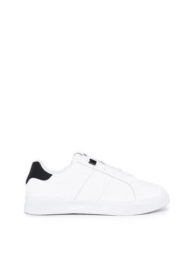 Just Cavalli Man Sneakers White Size 7 Leather, Textile Fibers