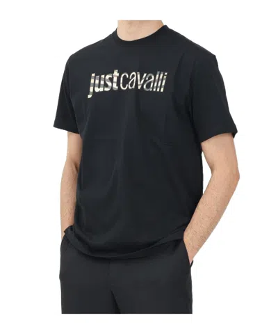 Just Cavalli Short Sleeve T-shirt In Black