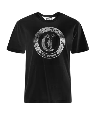 Just Cavalli Short-sleeved T-shirt In Black